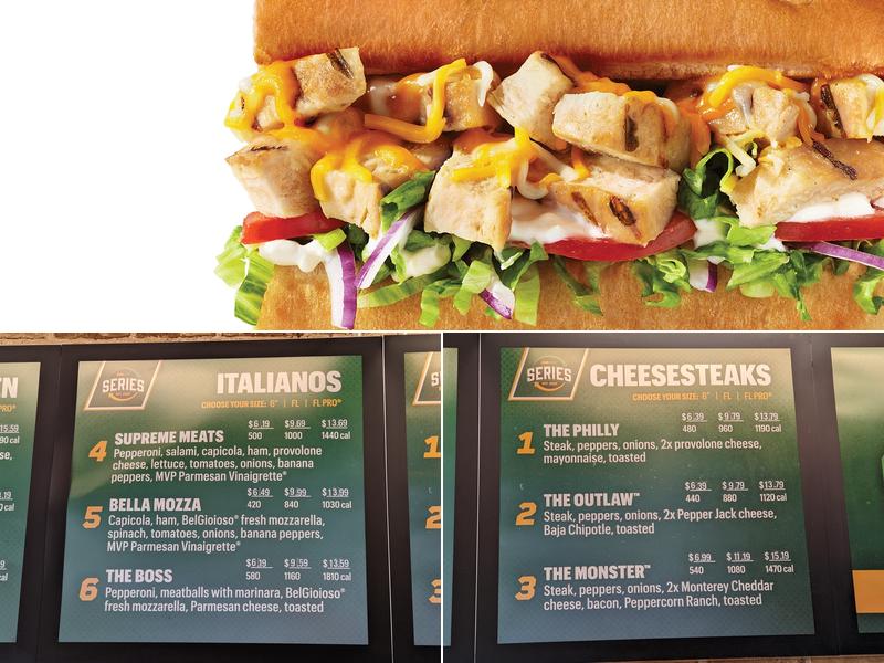 Subway Menu
