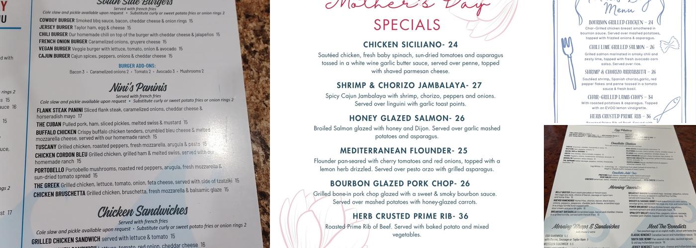 South Side 35 Diner Menu