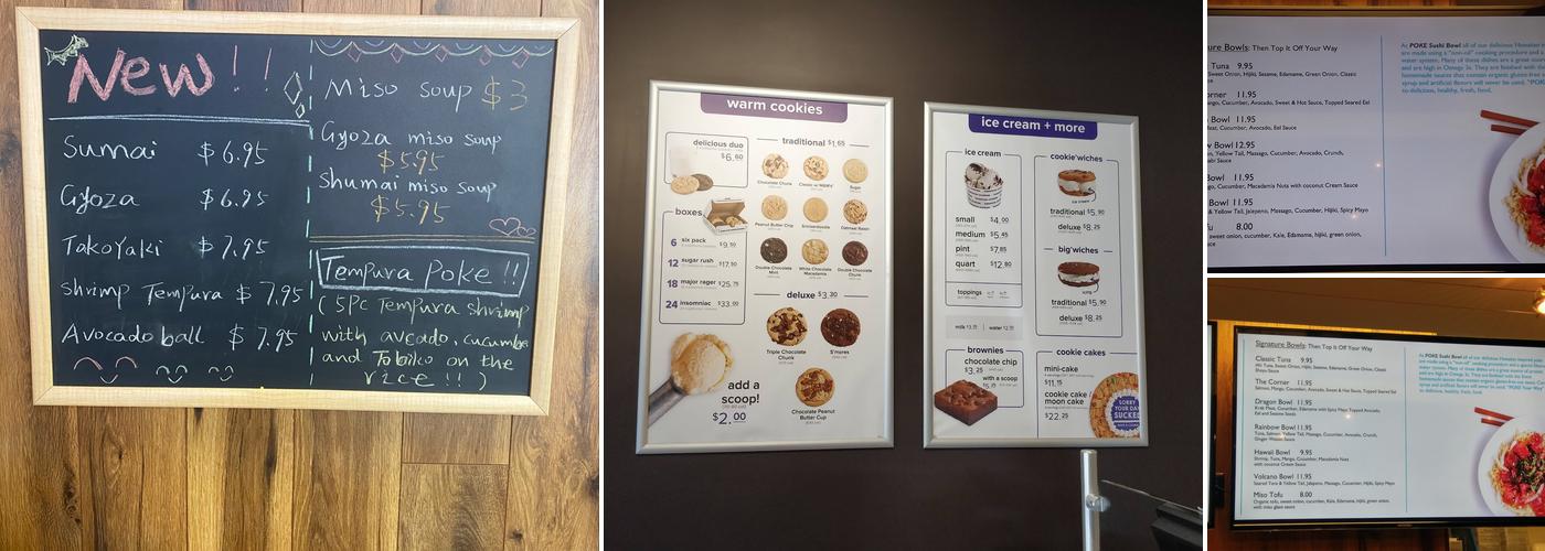 Poke Sushi Bowl UVA Menu