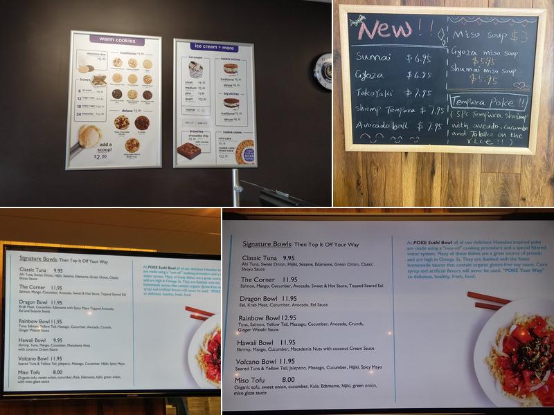 Poke Sushi Bowl UVA Menu