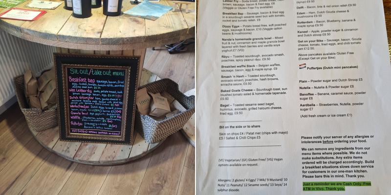 Lekker Kitchen Cafe Menu