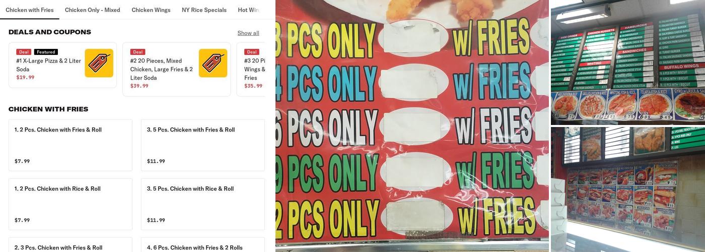 Royal Fried Chicken and Gyro Menu