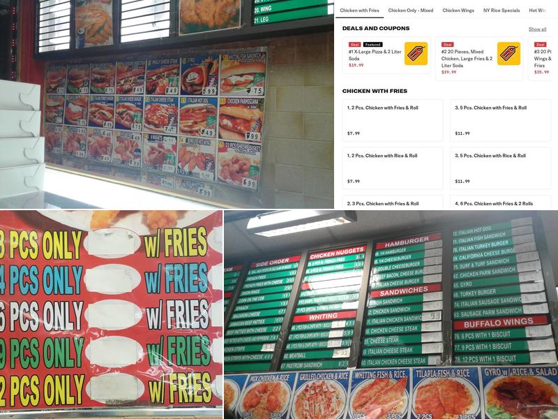 Royal Fried Chicken and Gyro Menu