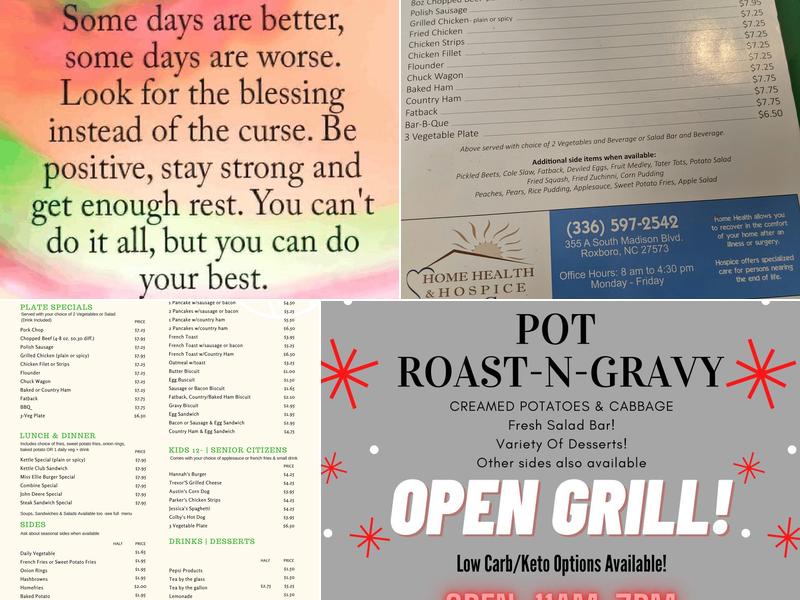 Open Kettle Menu