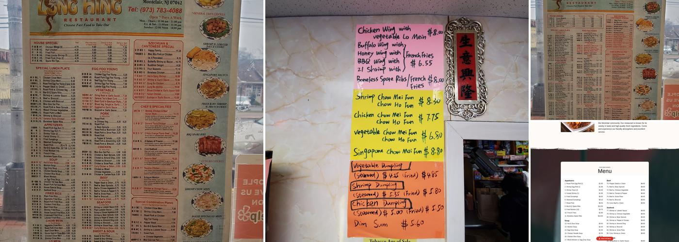 Long Hing Restaurant Menu