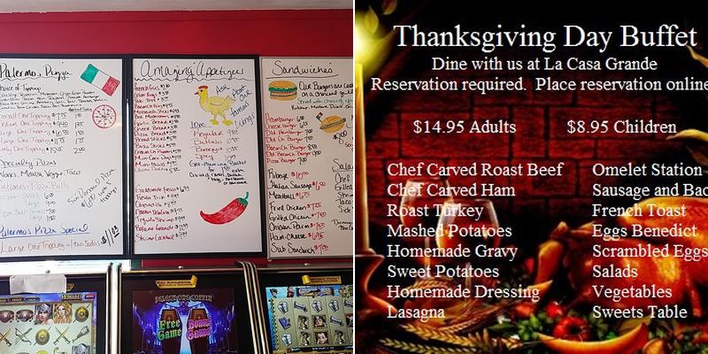 Palermo's Pizza Menu