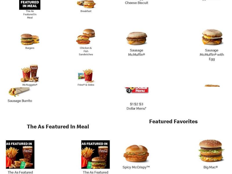 McDonald's Menu