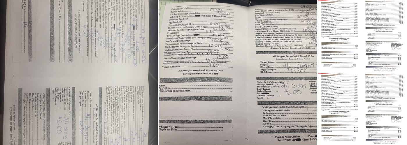 Tastey's Gail's Southern Style Soul Food Menu