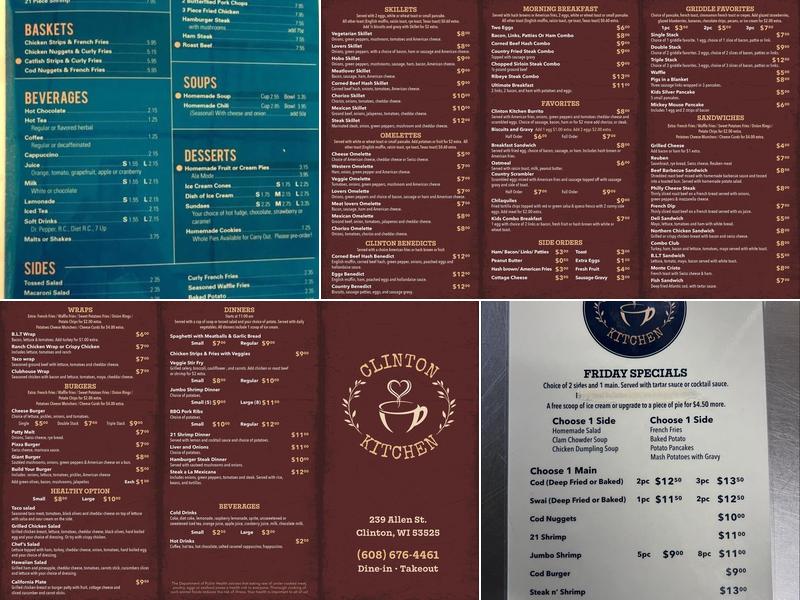 Clinton Kitchen Menu