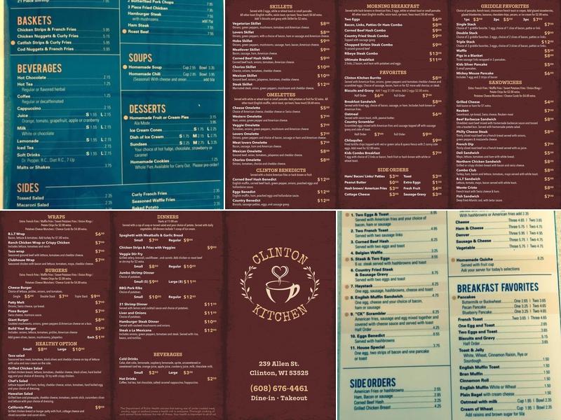 Clinton Kitchen Menu