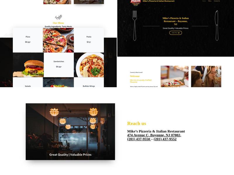 Mike's Pizzeria & Italian Restaurant Menu