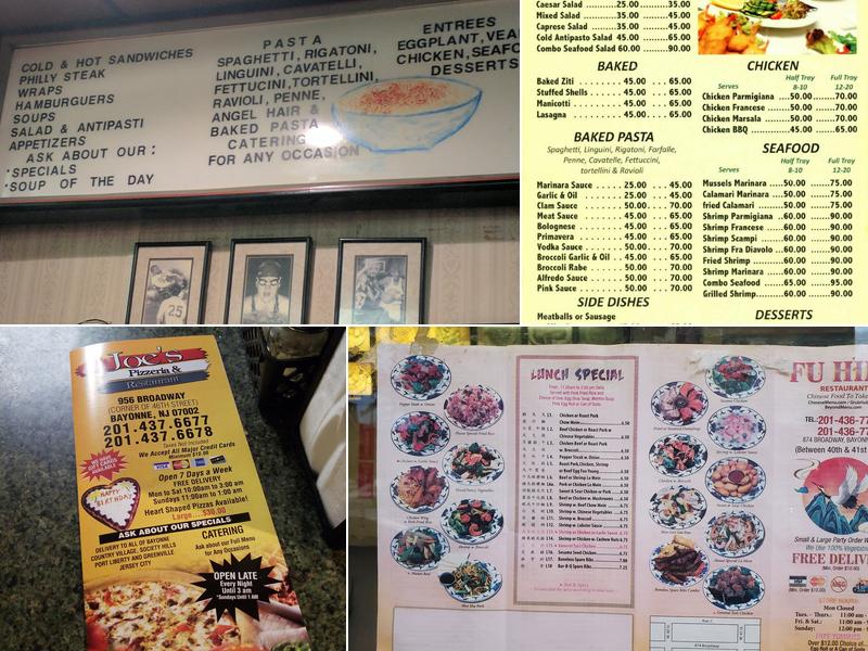 Joe's Pizza Bayonne Menu