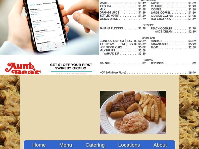 Aunt Bea's Barbecue Menu