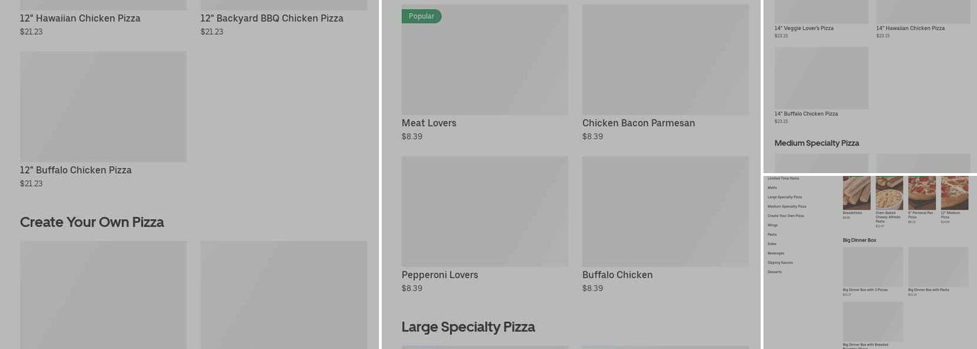 Pizza Hut Menu