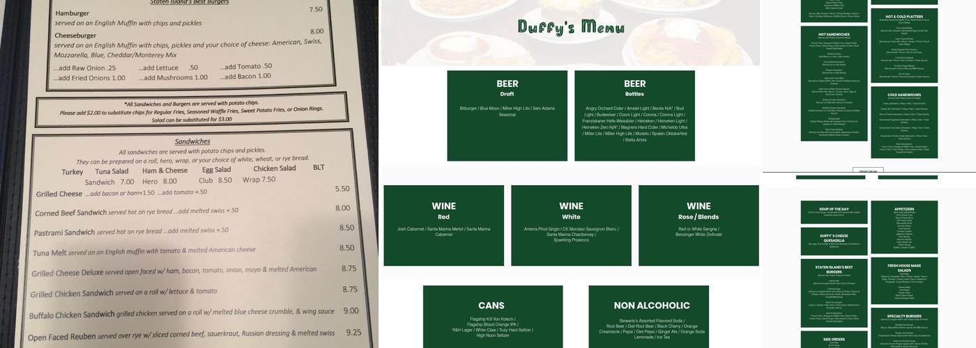 Duffy's Menu