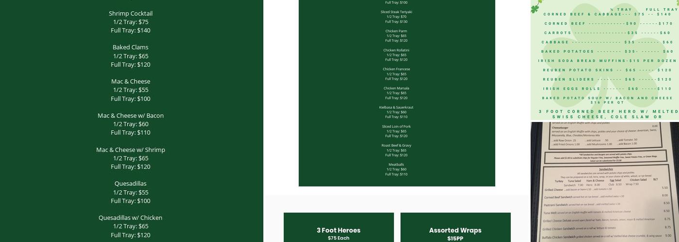 Duffy's Menu