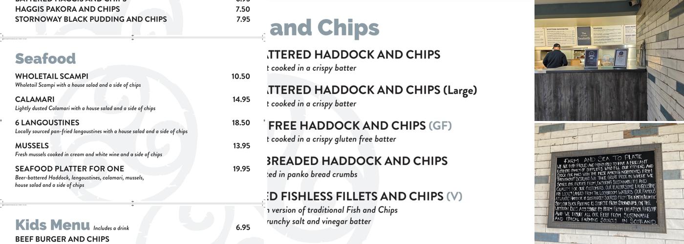 The Chippy Menu