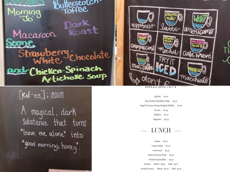 Jilly Beans Coffee House Menu