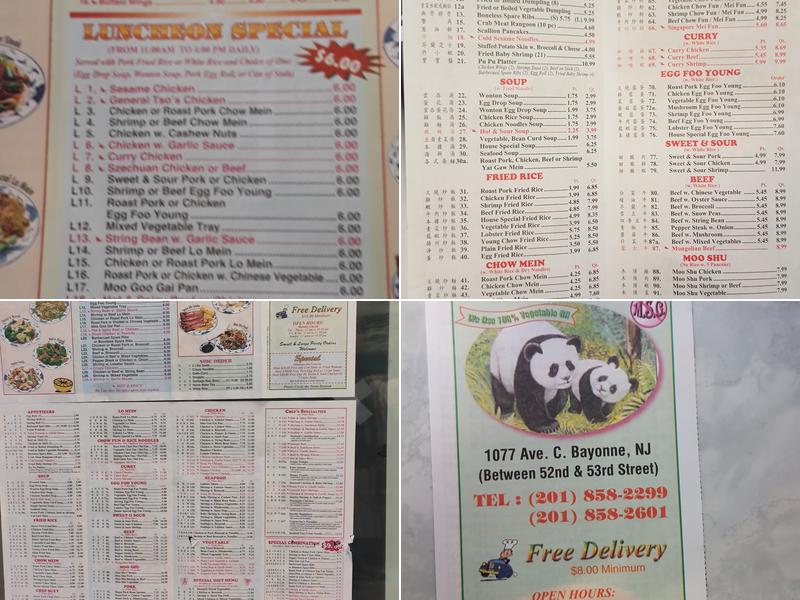 Golden City Menu