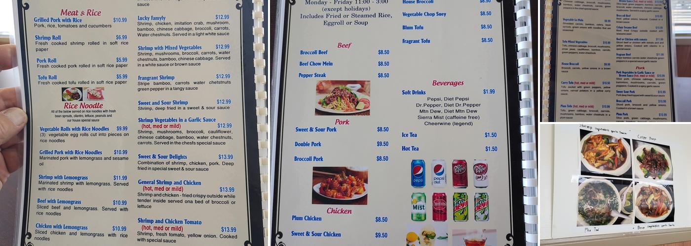 Saigon Menu