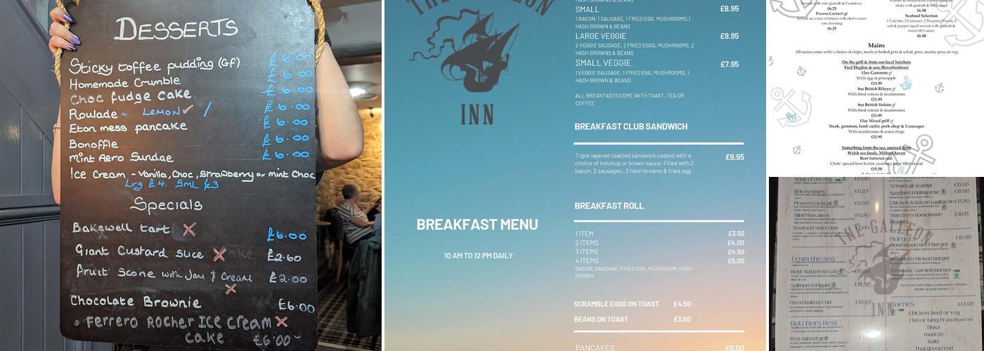 The Galleon Inn Menu
