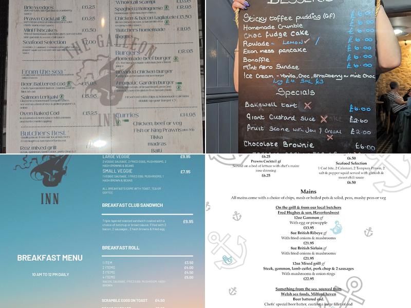 The Galleon Inn Menu