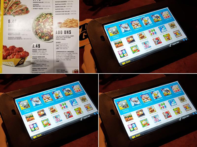 Buffalo Wild Wings Menu