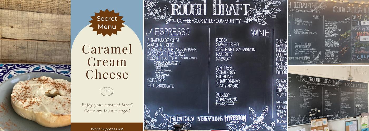 Rough Draft Menu