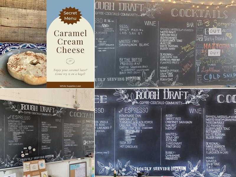Rough Draft Menu