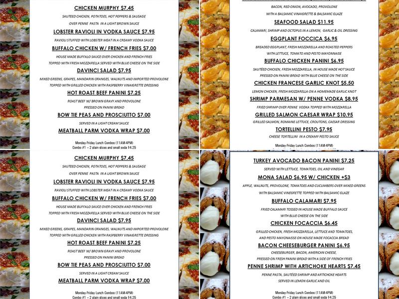 The DaVinci Room Menu