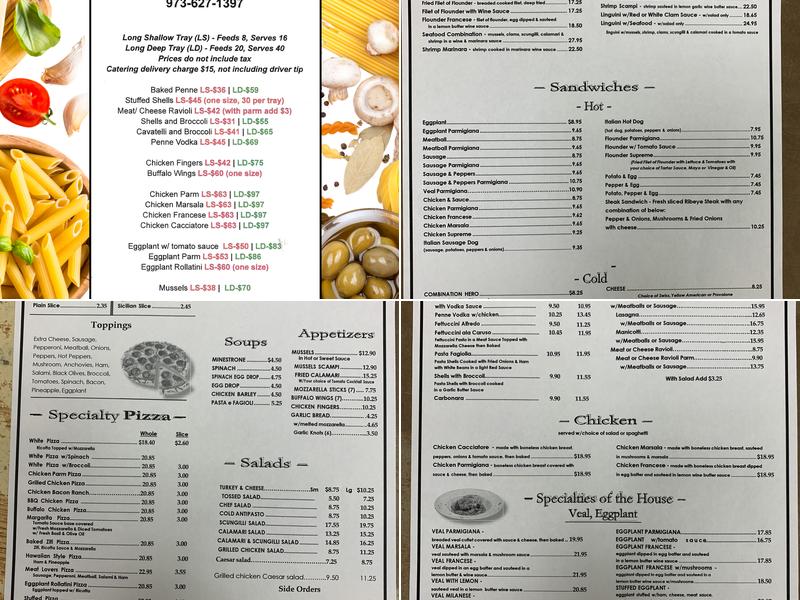 Anthony's Pizzeria & Family Restaurant Menu