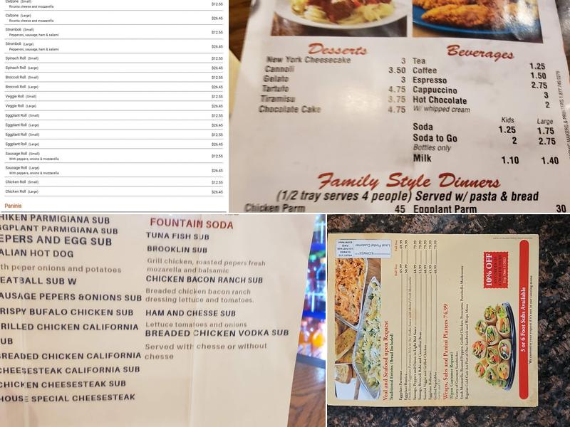 Pizza Rustica Menu