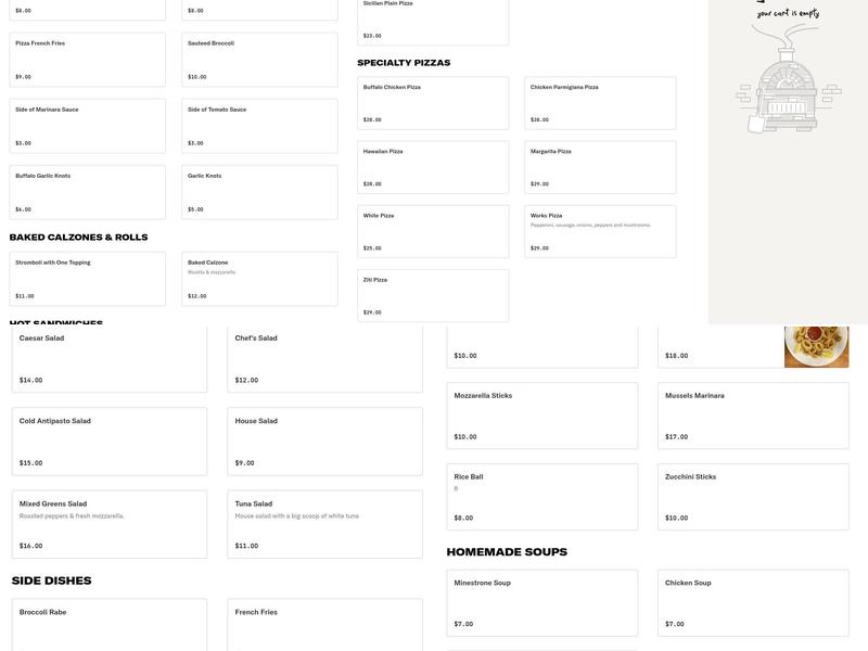 Denville Pizzeria Menu