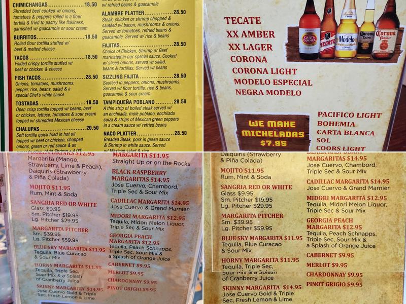 Cinco De Mayo Menu
