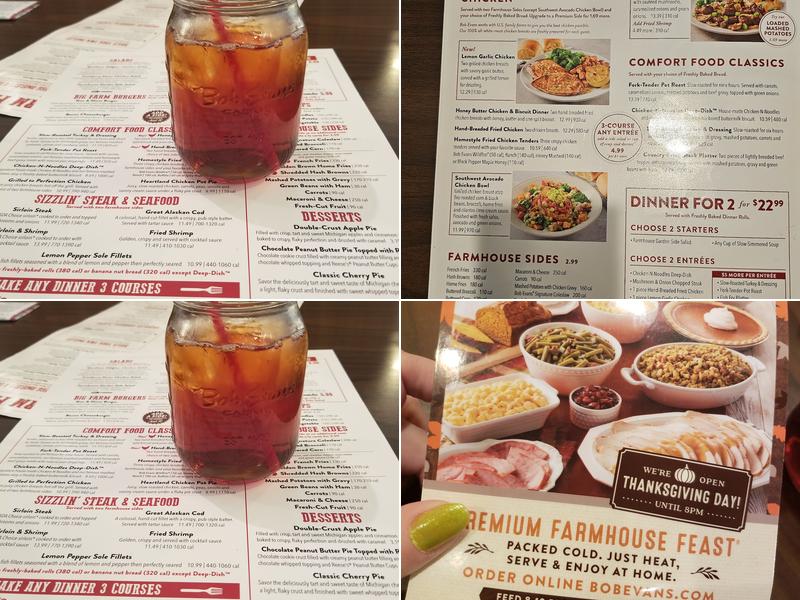 Bob Evans Menu