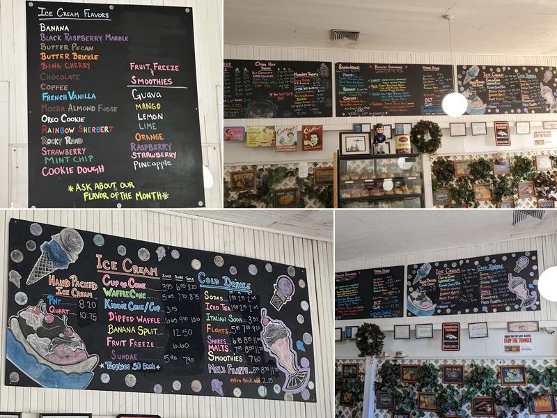 Mel's Mocha & Ice Cream Menu