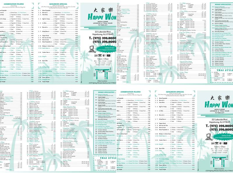 Happy Wok Menu