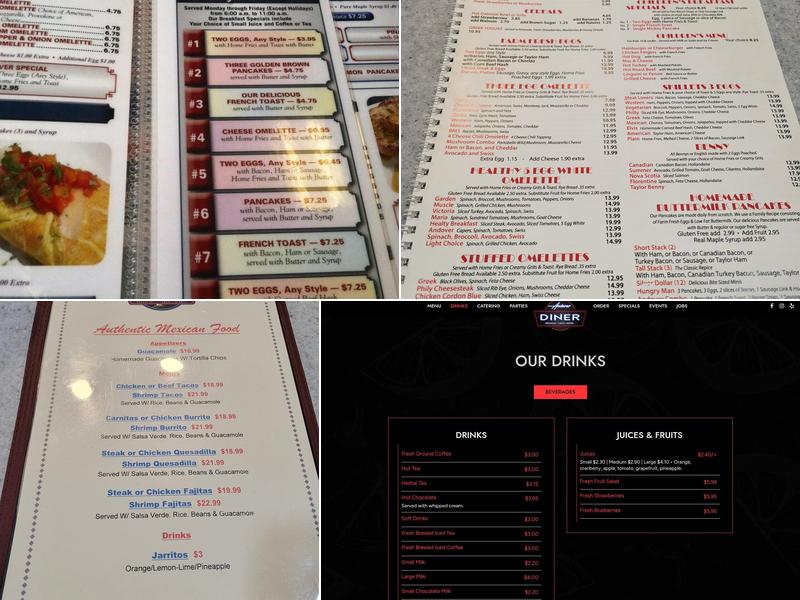 Andover Diner Menu