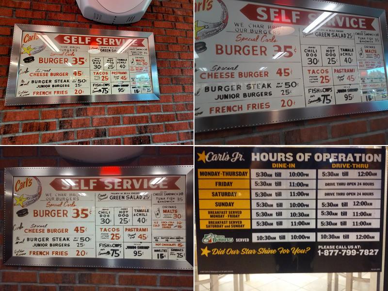 Carl’s Jr. Menu