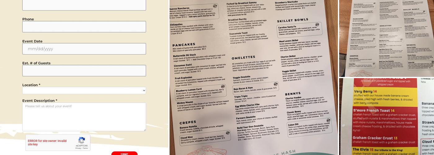 The Jagged Fork Menu