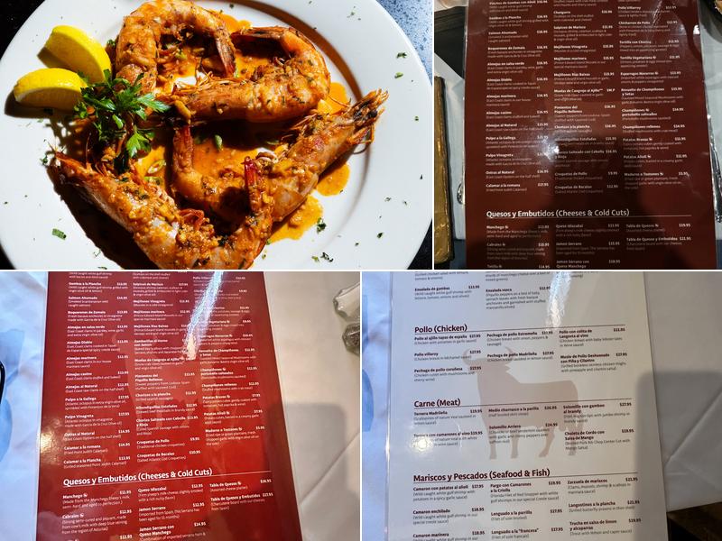 Tapas De España Menu
