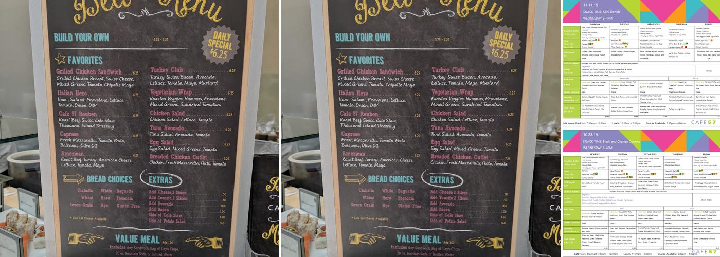 Cafe 57 Menu