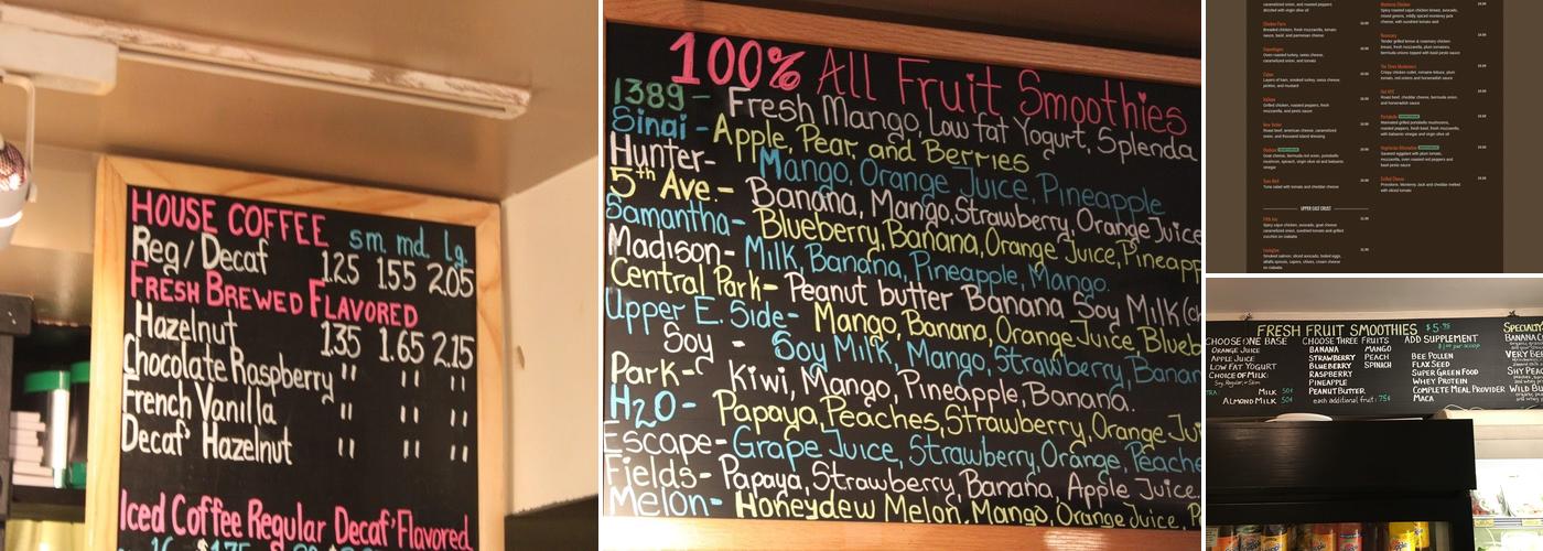 Champignon Café Menu