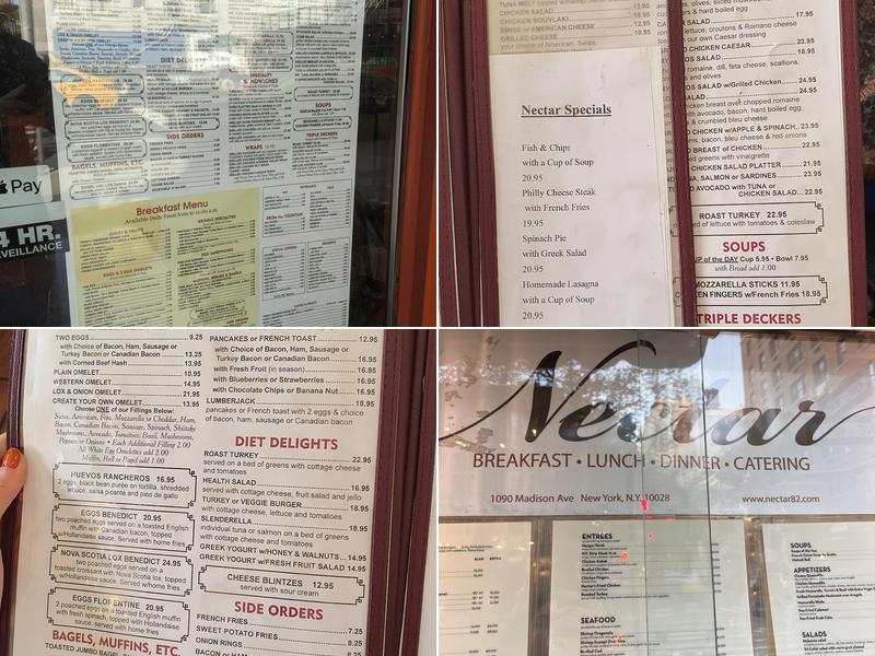 Nectar Menu