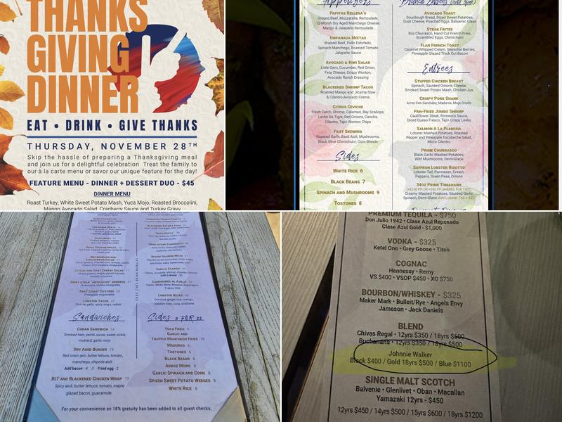 Son Cubano Modern-Cuban Cuisine Menu