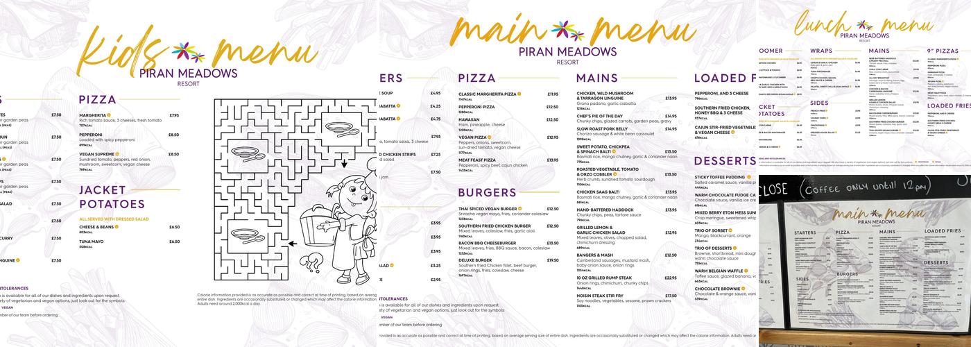 The Bistro at Piran Meadows Resort Menu