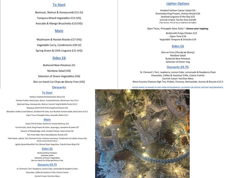 The Harbour Fish and Grill Restaurant Menu