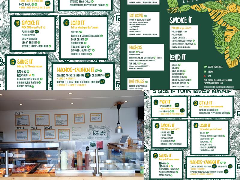 Poco Loco Burrito Menu