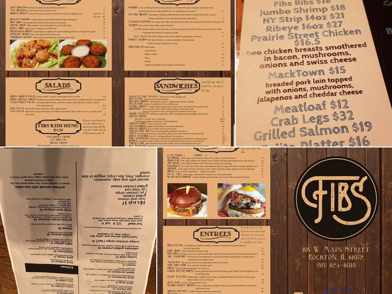 Fibs Menu