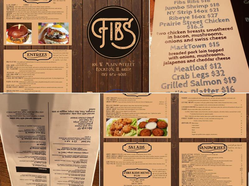 Fibs Menu